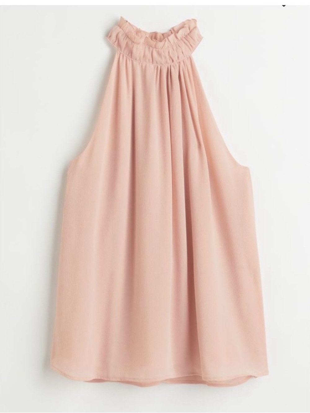 H&M NWT Halter Neck Mock Neck Pink Top Size M #work #business #preppy #summer